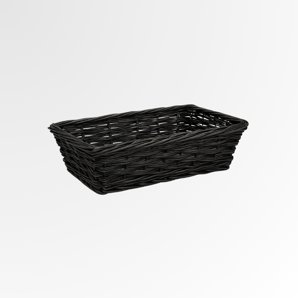 Rectangle Triple Weave Split Willow Tray Basket